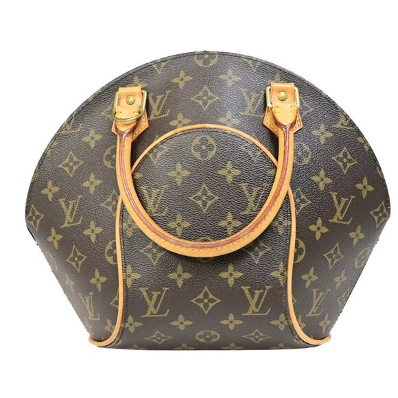LOUIS VUITTON LV Logo Ellipse PM Hand Bag Monogram Leather Brown M51127 79EB560 - Picture 3 of 16